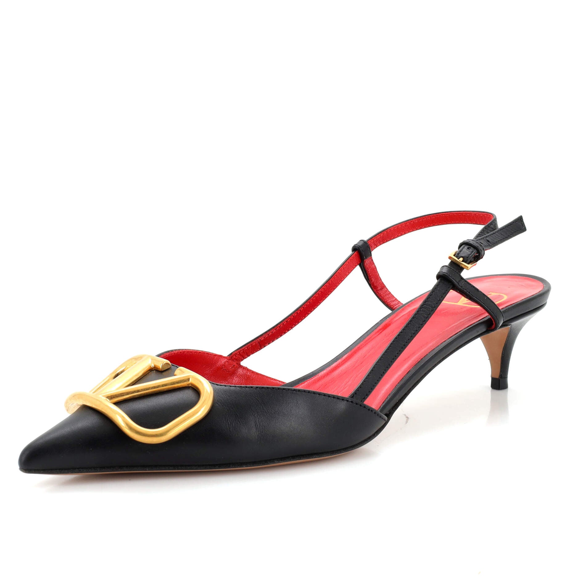 Women's VLogo Slingback Pumps Leather 40