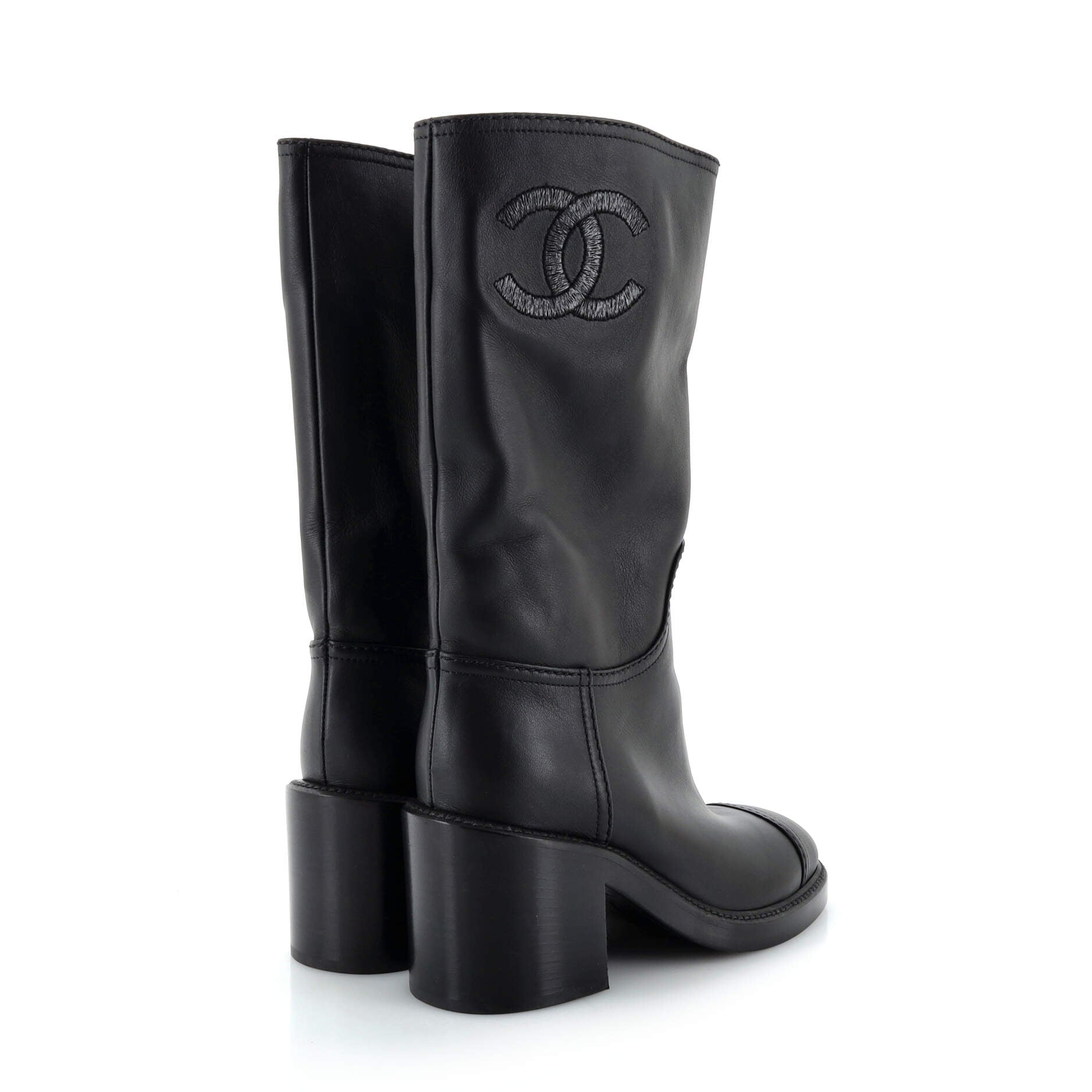 Women's Cap Toe CC Mid-Calf Boots Leather