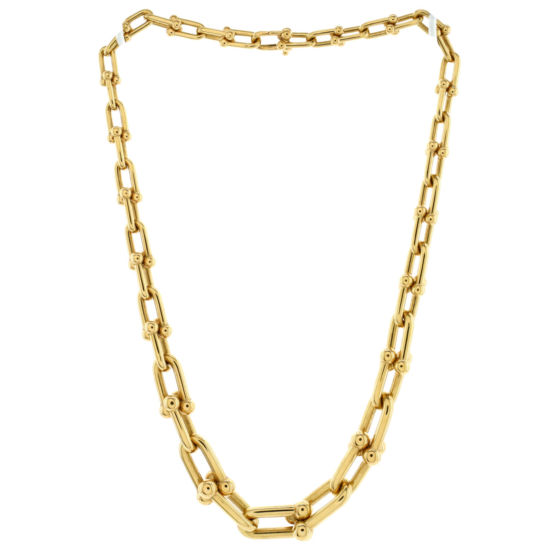 Tiffany HardWear Graduated Link Necklace 18K Yellow Gold