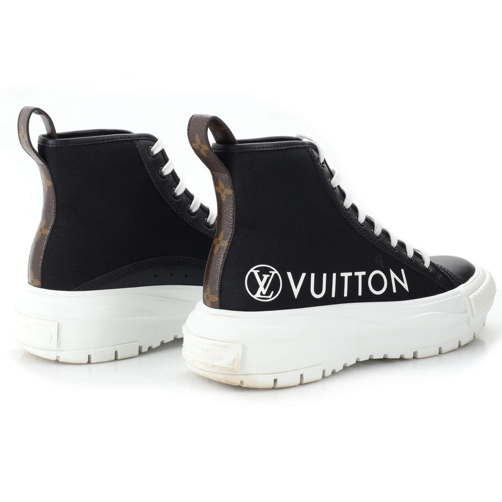 Women's LV Squad Sneaker Boots Canvas with Monogram Canvas