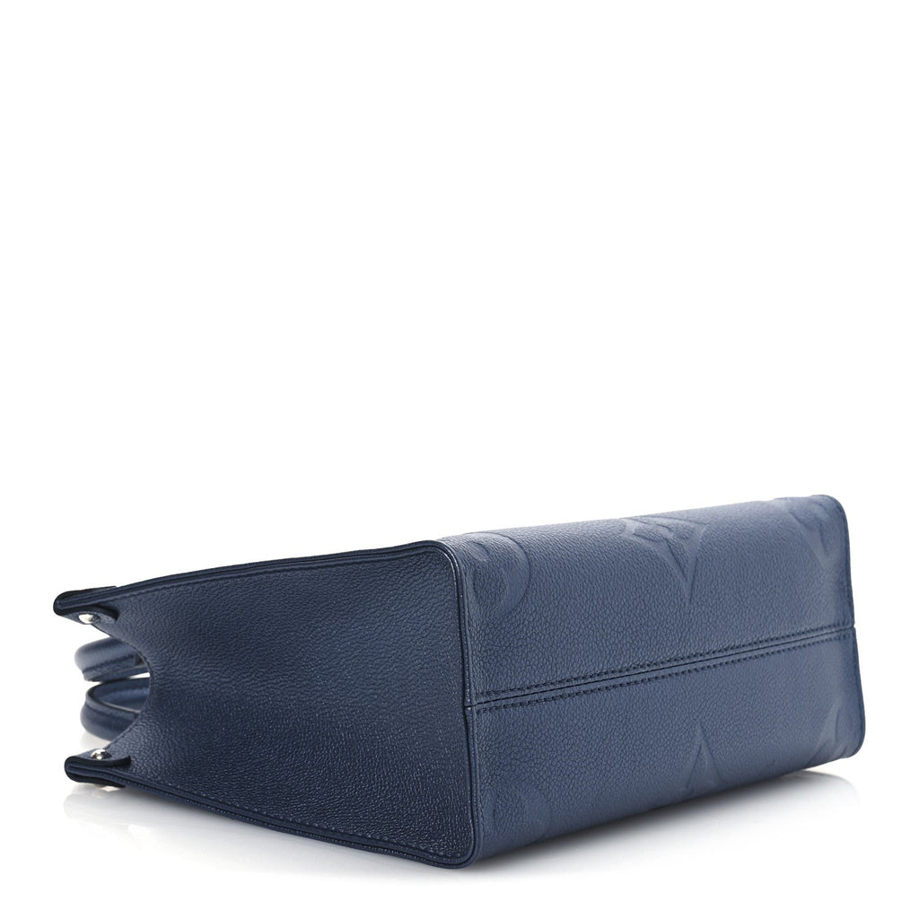 Metallic Empreinte Monogram Giant Onthego PM Navy Nacre