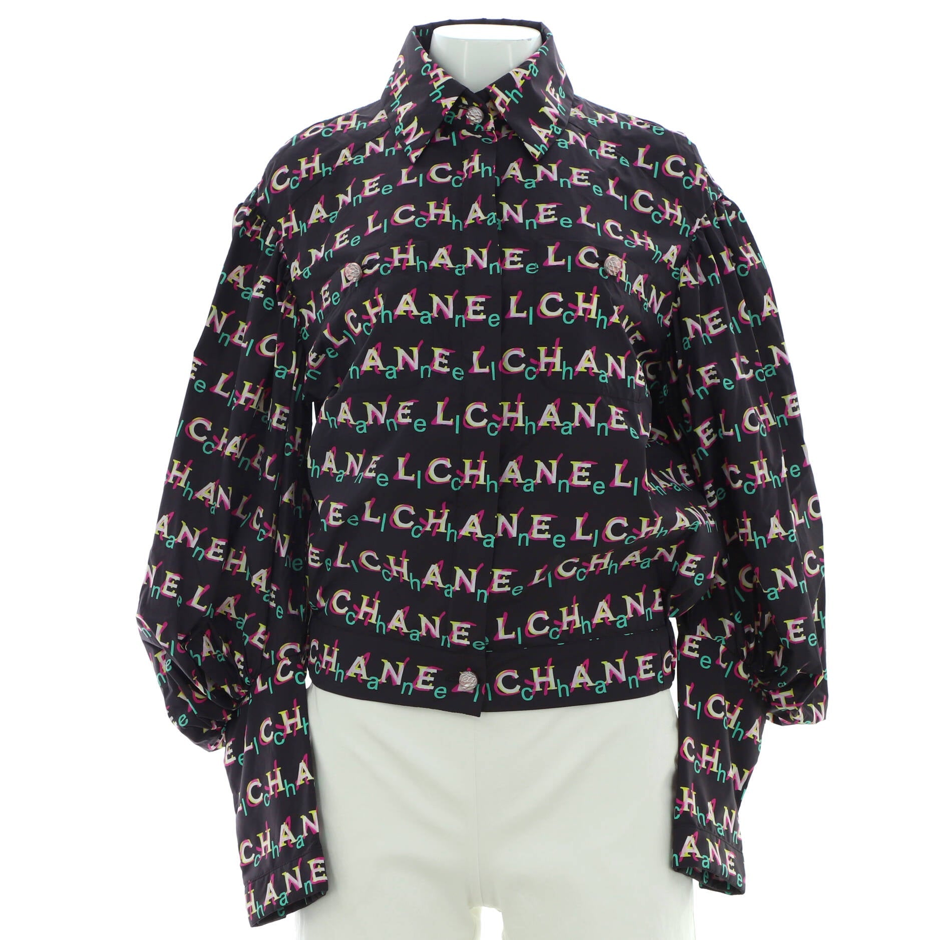 Women's All Over Logo Bomber Jacket Printed Polyamide