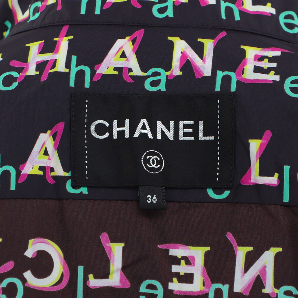 Women's All Over Logo Bomber Jacket Printed Polyamide