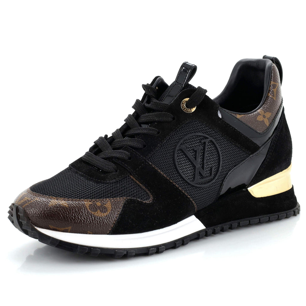 Women's Run Away Sneakers Mesh with Monogram Canvas and Suede