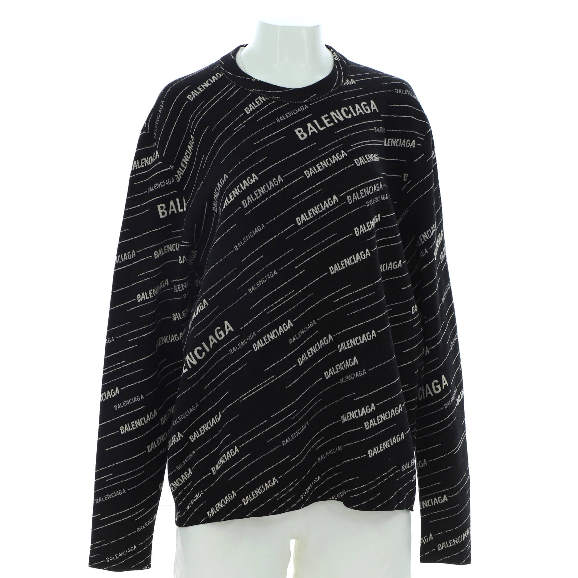 Women's All Over Logo Sweater Wool Blend