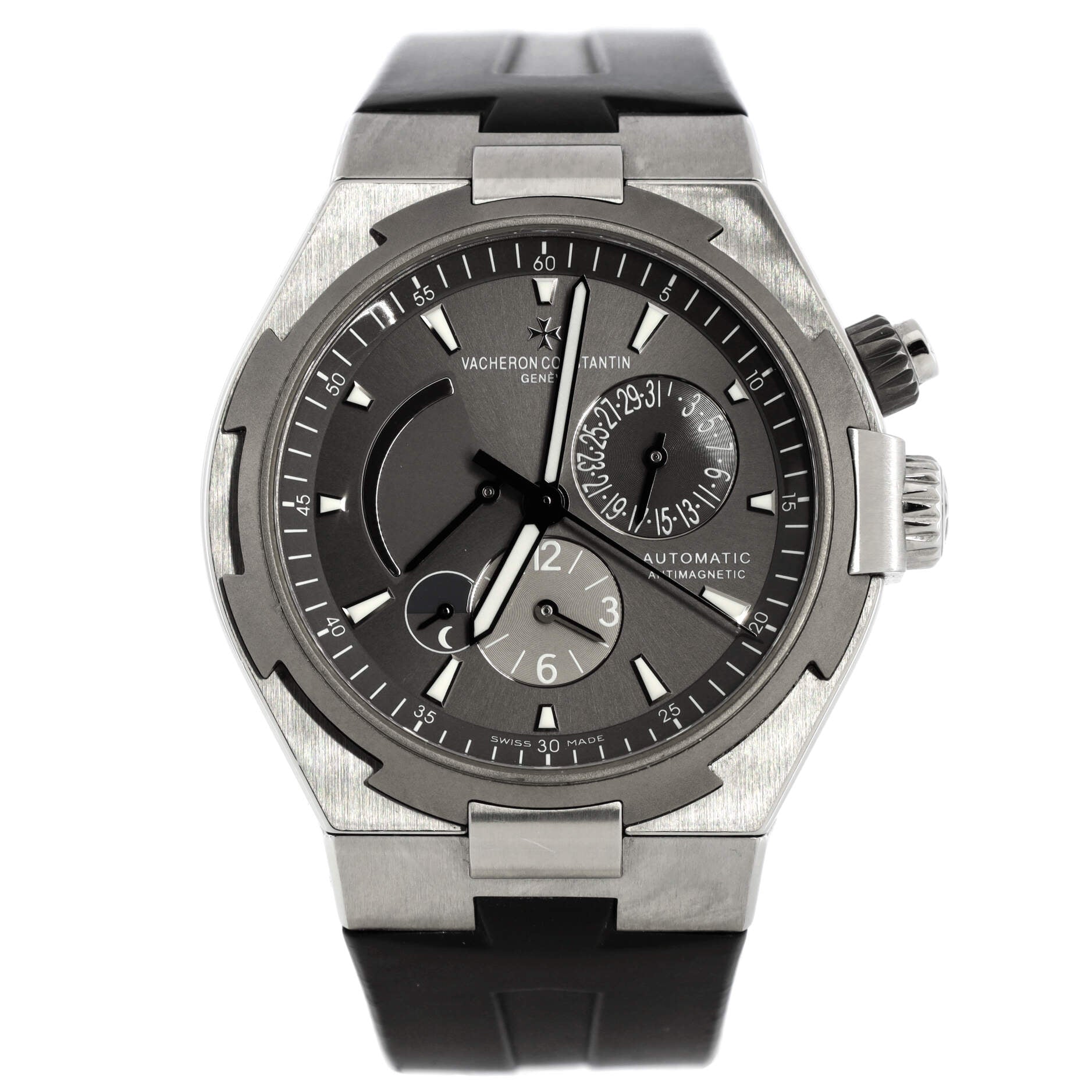 Overseas Dual Time Automatic Watch Stainless Steel with Rubber and Titanium 42