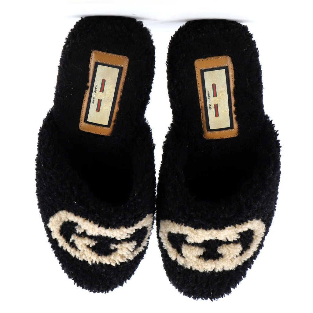 Women's Eileen Interlocking G Slippers Shearling