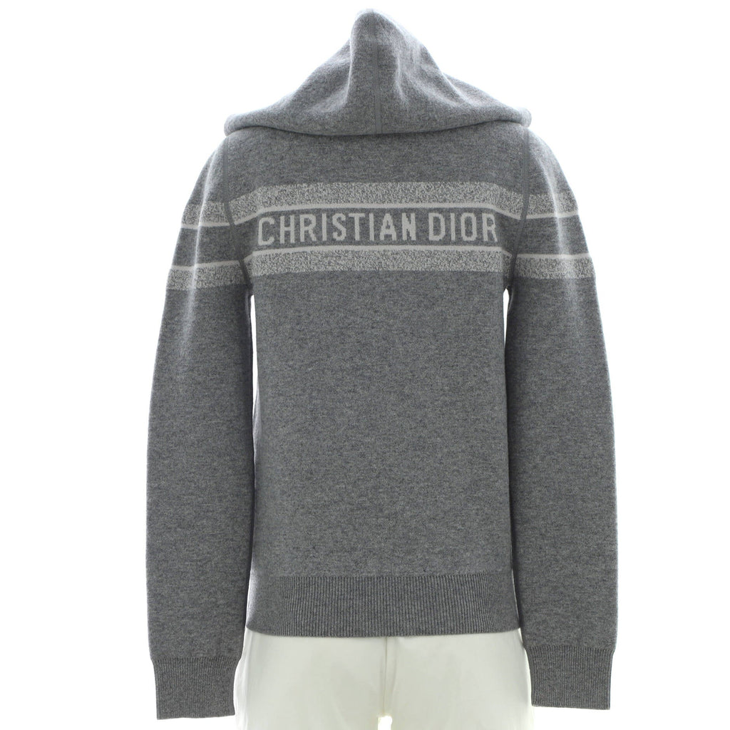 Women's Logo Zip Reversible Hoodie Oblique Cashmere Blend
