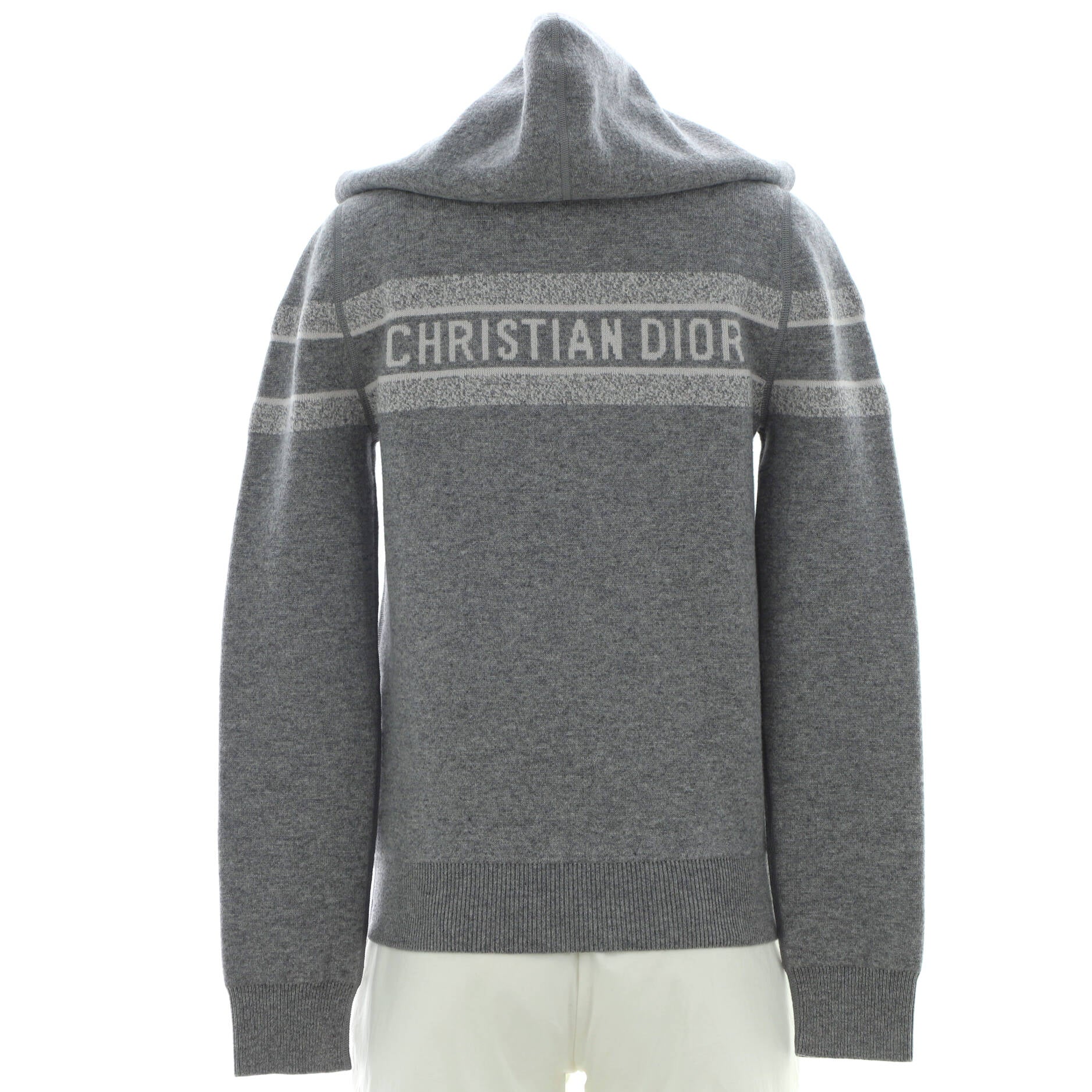 Women's Logo Zip Reversible Hoodie Oblique Cashmere Blend