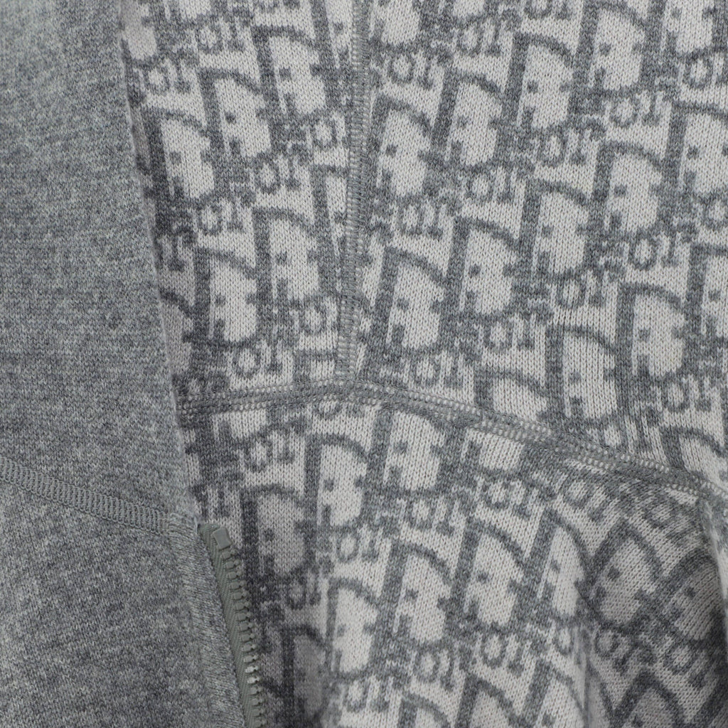Women's Logo Zip Reversible Hoodie Oblique Cashmere Blend