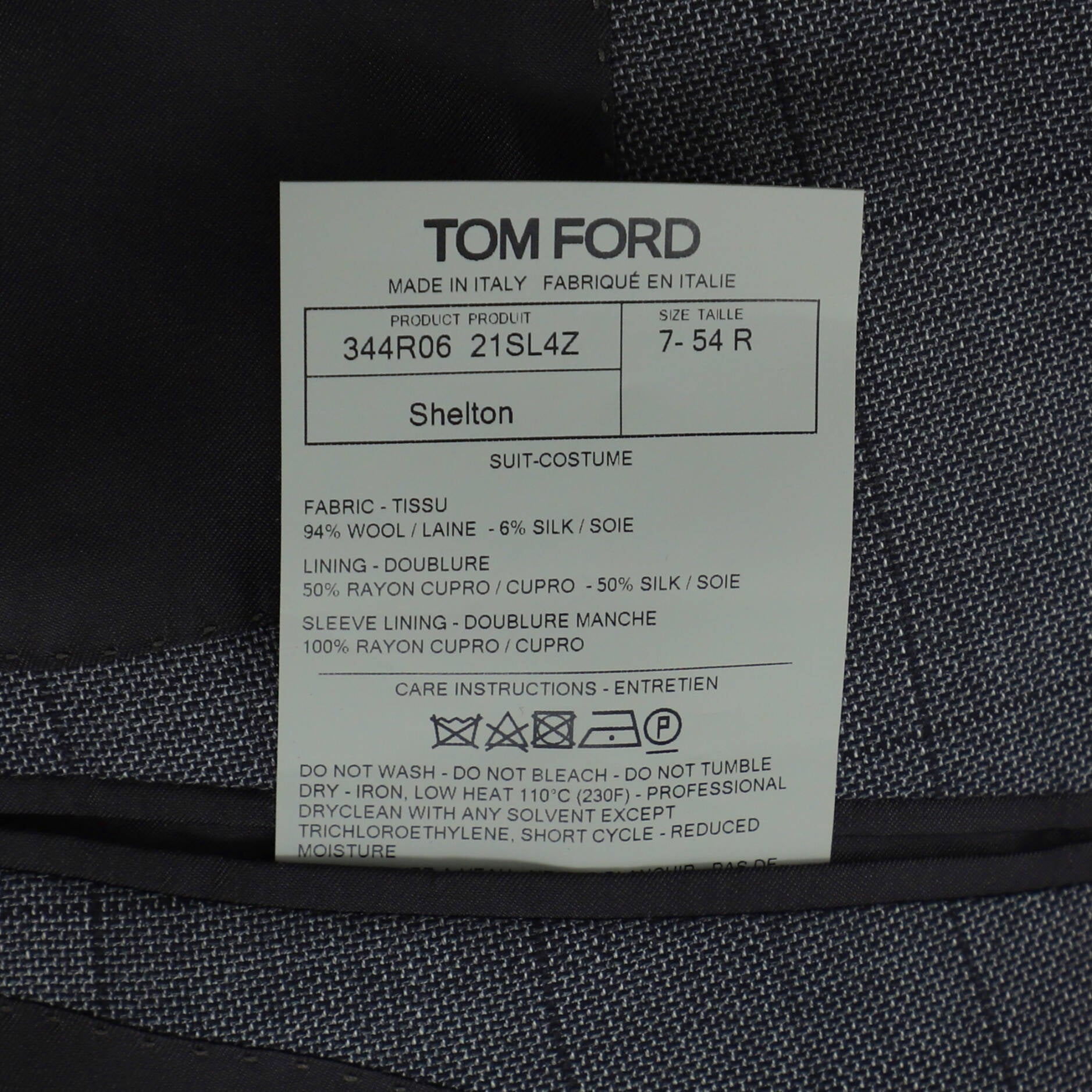 Men's Shelton Suit Jacket Wool and Silk Blend