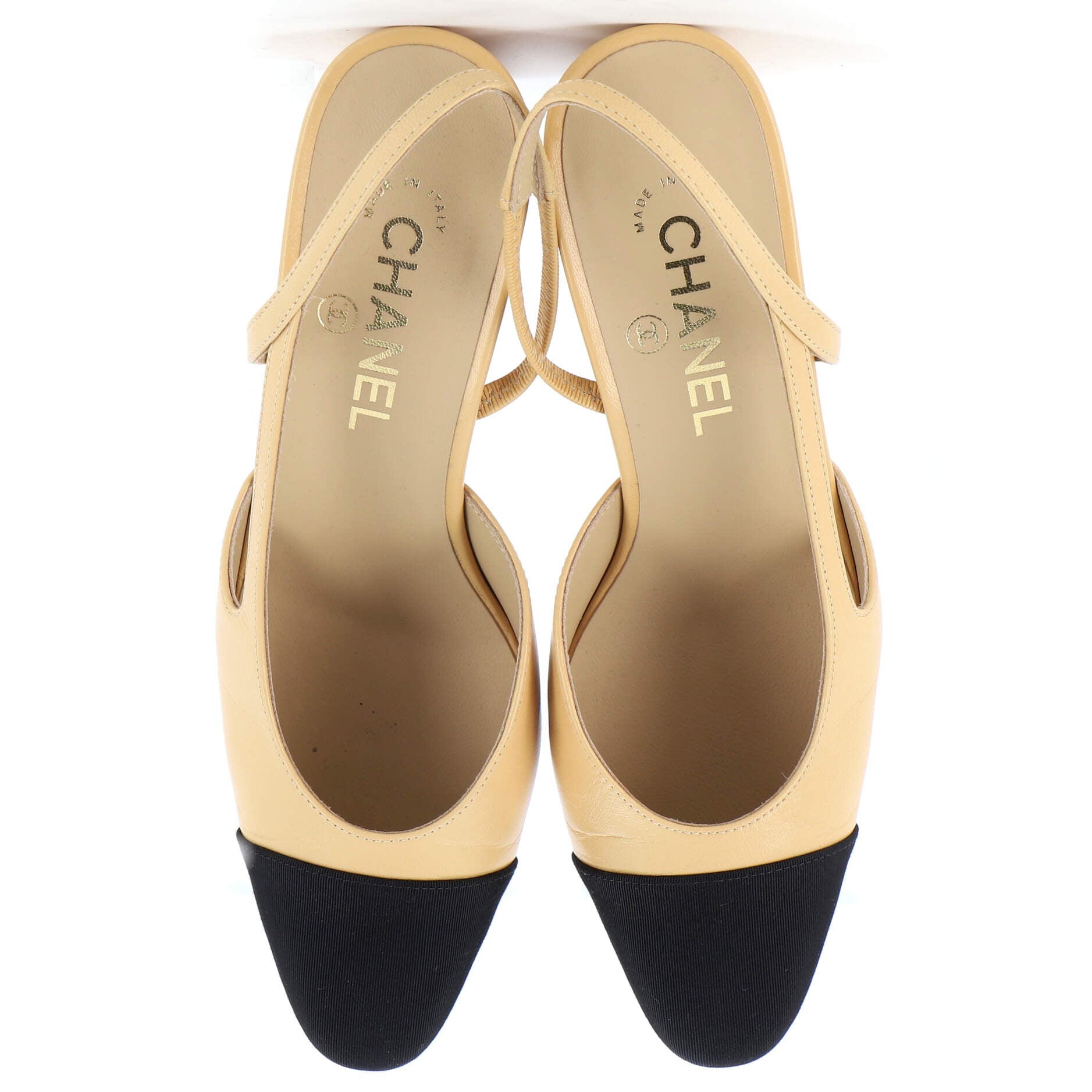 Women’s Cap Toe Slingback Pumps Leather