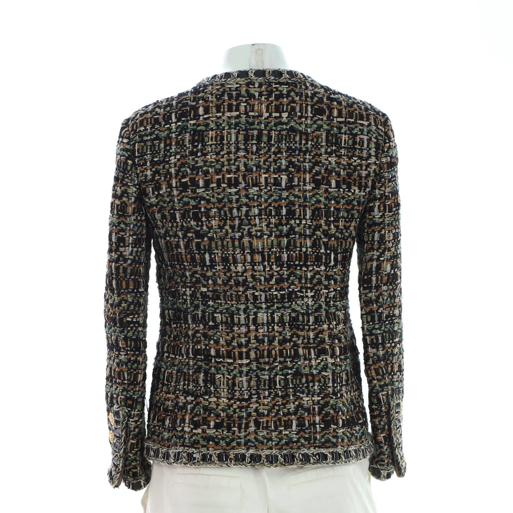 Women's Braid Trim Four Pocket Jacket Tweed