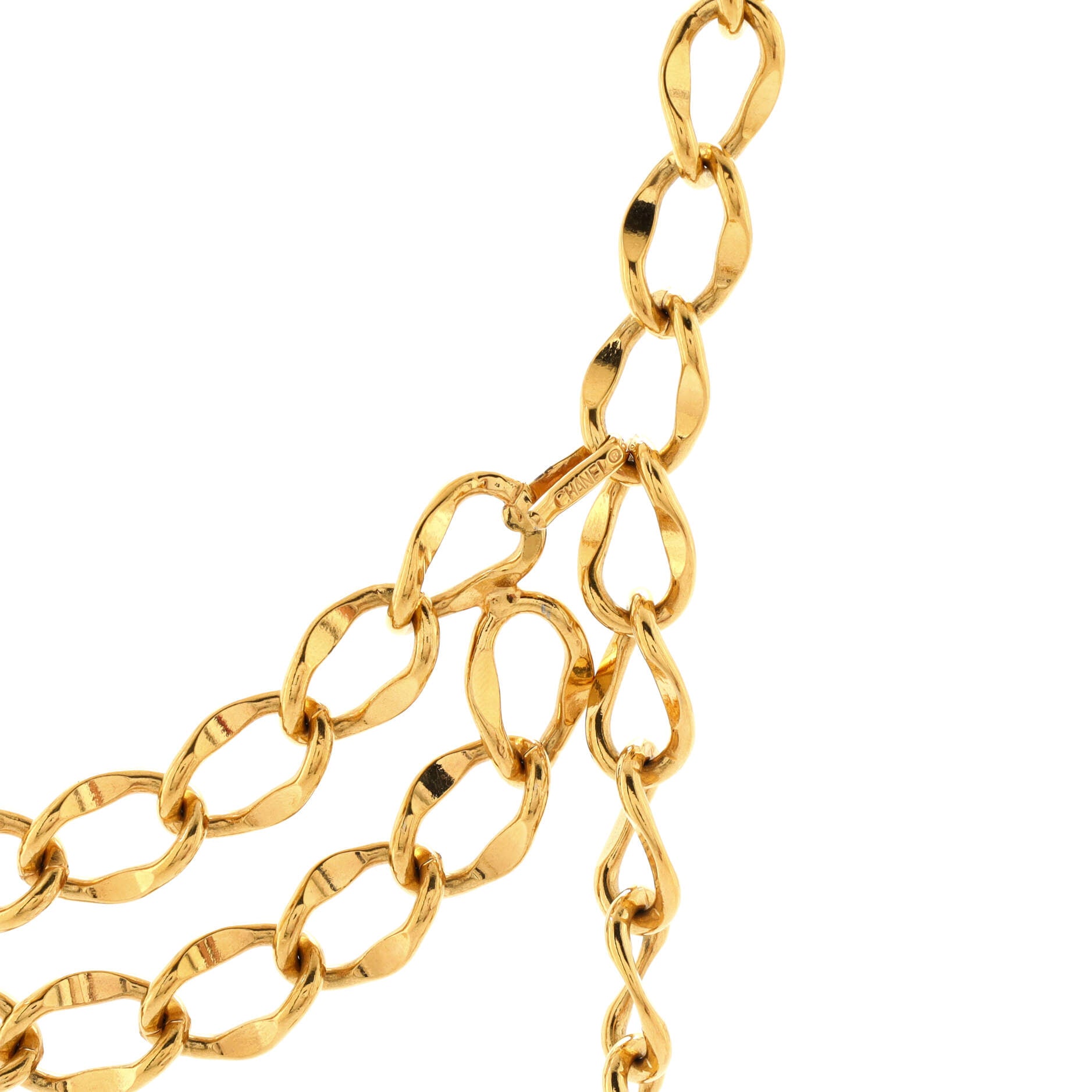 Vintage Medallion Chain Belt Metal 85