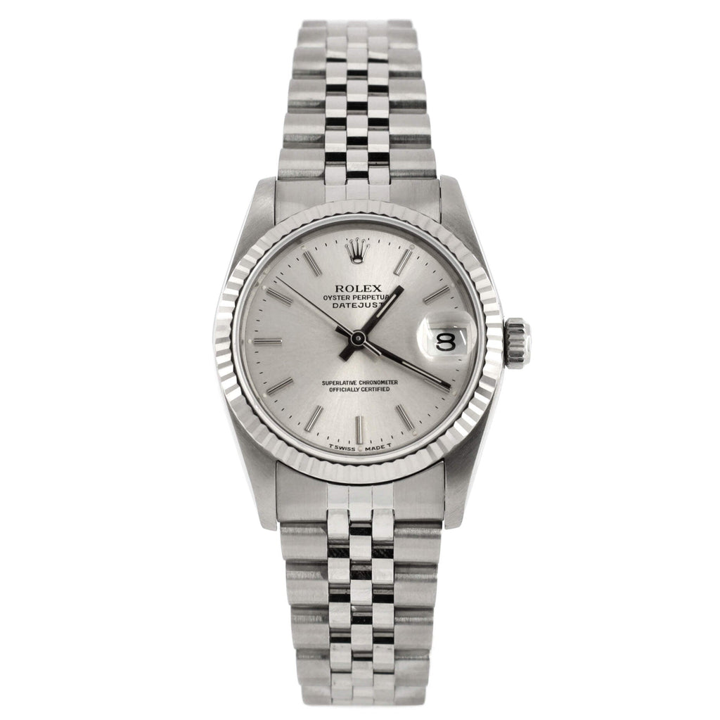 Oyster Perpetual Datejust Automatic Watch Stainless Steel and White Gold 31