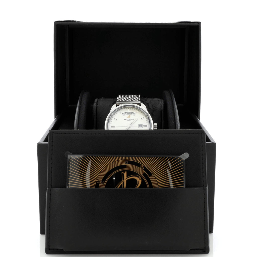 Transocean Day Date Automatic Watch Stainless Steel 43