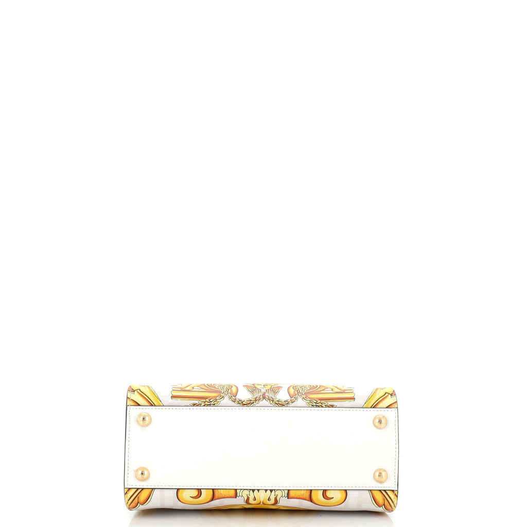 x Versace Fendace Peekaboo Bag Printed Zucca Leather Mini