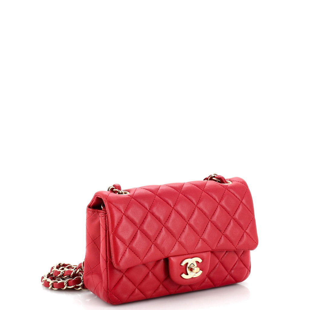 Classic Single Flap Bag Quilted Lambskin Mini