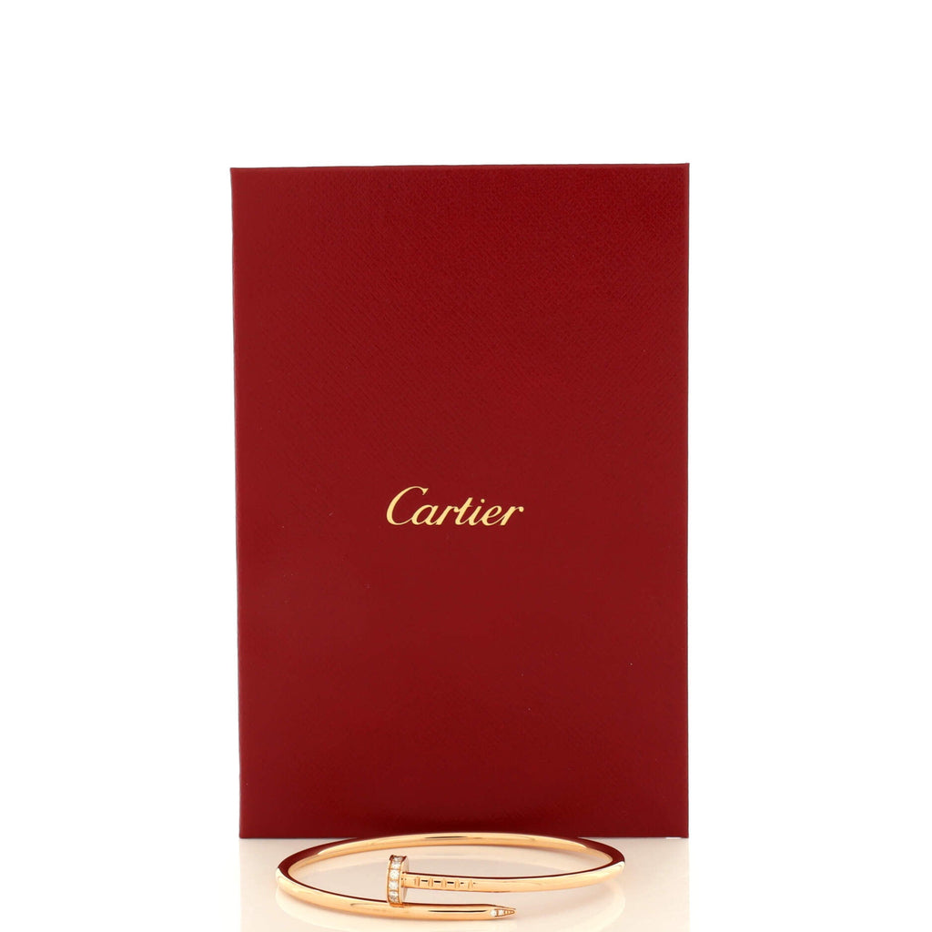 Juste un Clou Bracelet 18K Rose Gold with Diamonds Small