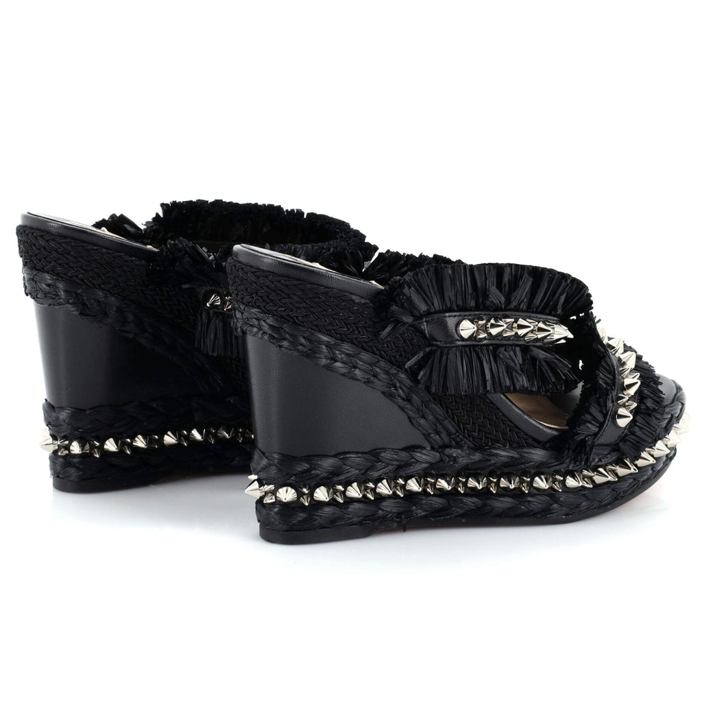 Women's Voltinoudou Wedge Sandals Spiked Raffia 110