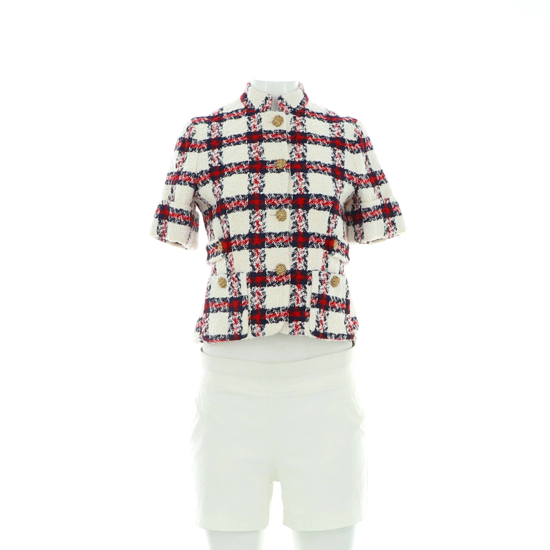 Women's Web Button Up Jacket Tweed