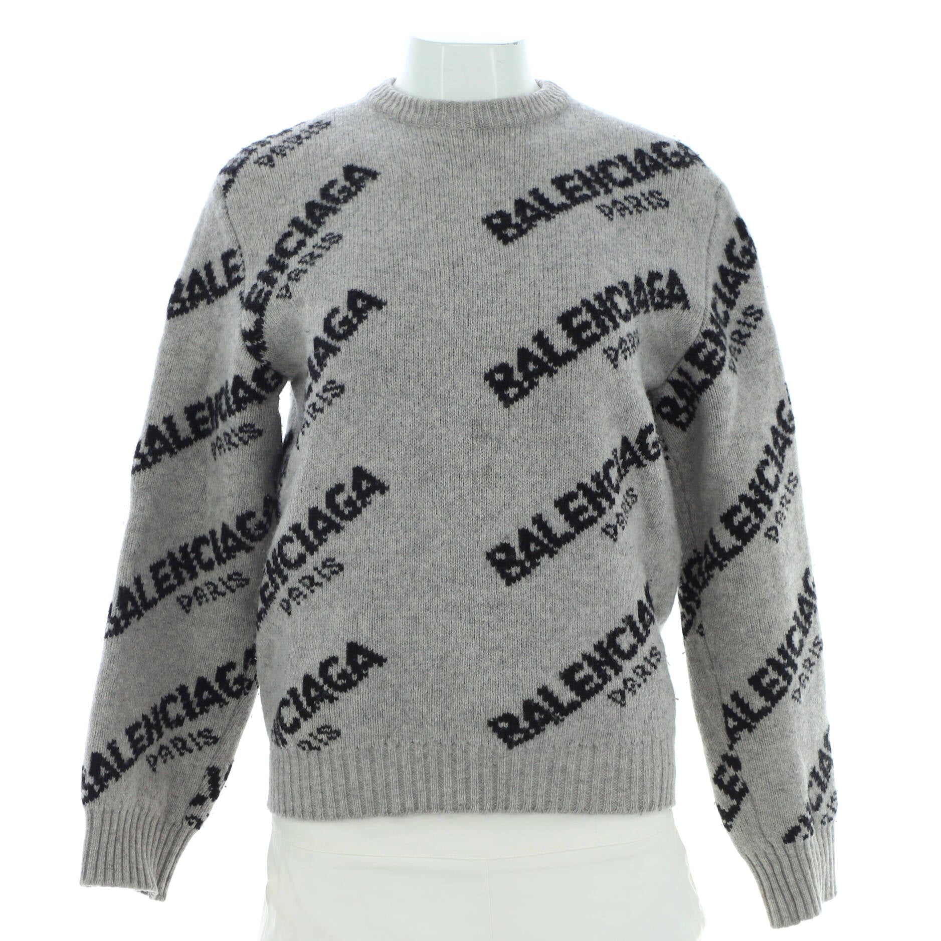 Women's All Over Logo Sweater Wool Blend