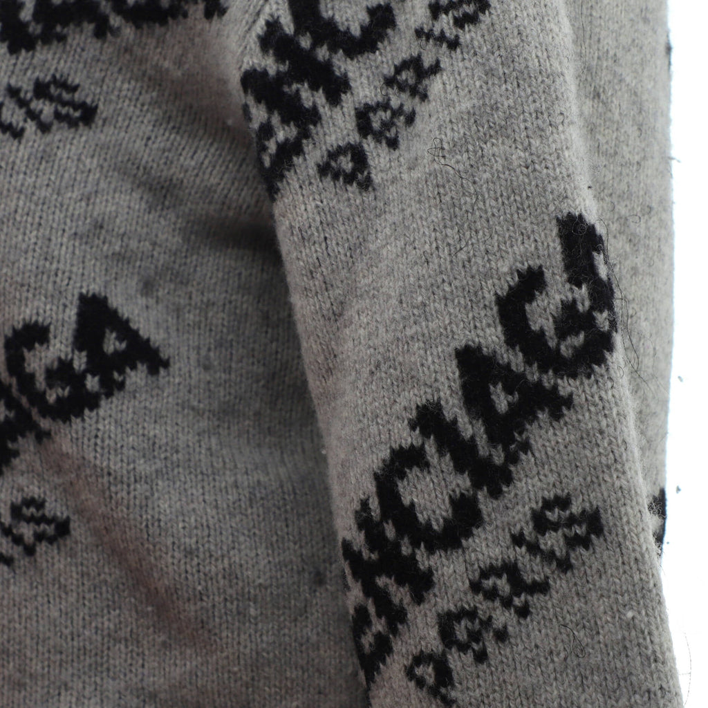 Women's All Over Logo Sweater Wool Blend