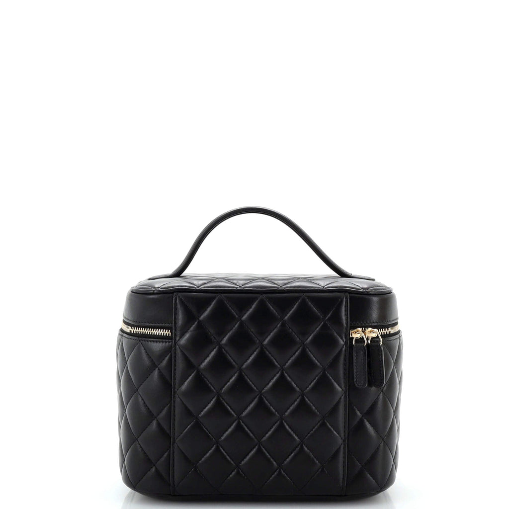 Cosmetic Case Quilted Lambskin Small