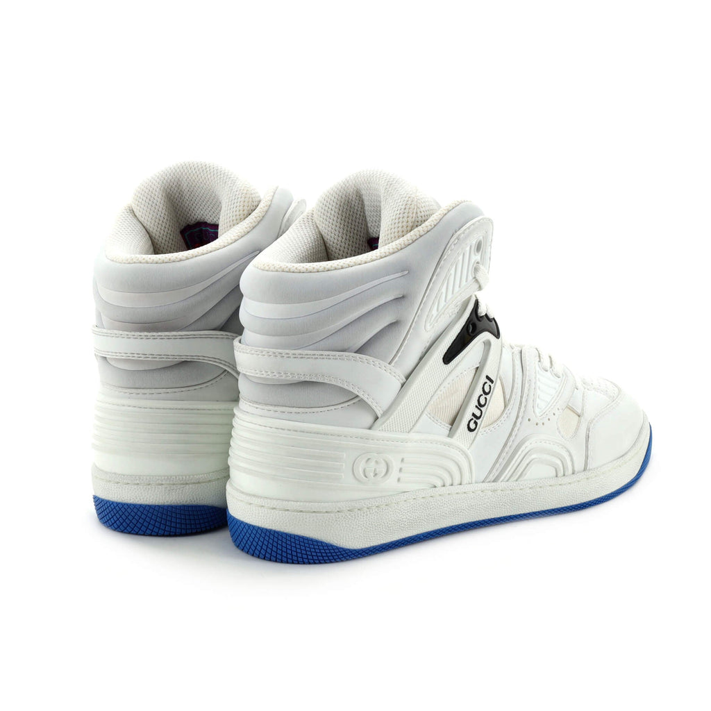 Men's Gucci Basket High-Top Sneakers Demetra with Fabric