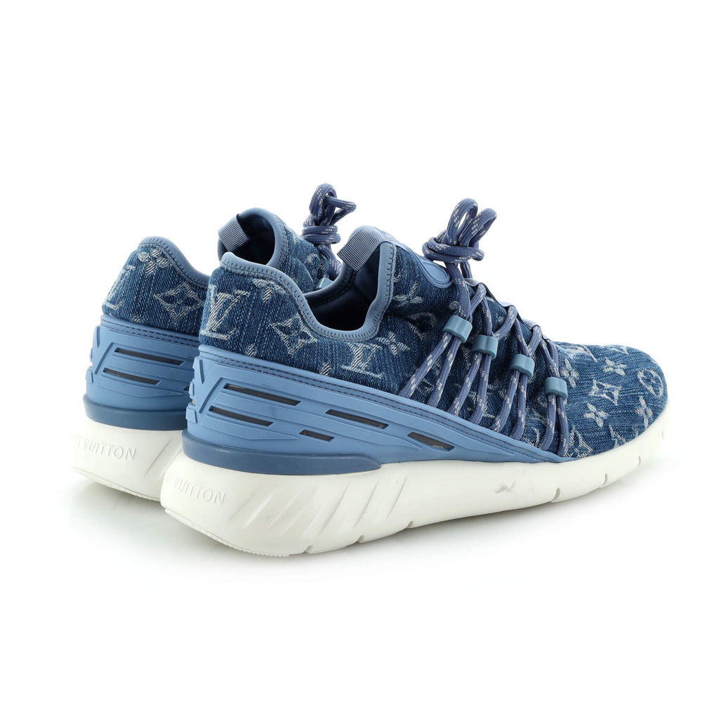 Men's Fastlane Sneakers Monogram Denim and Rubber