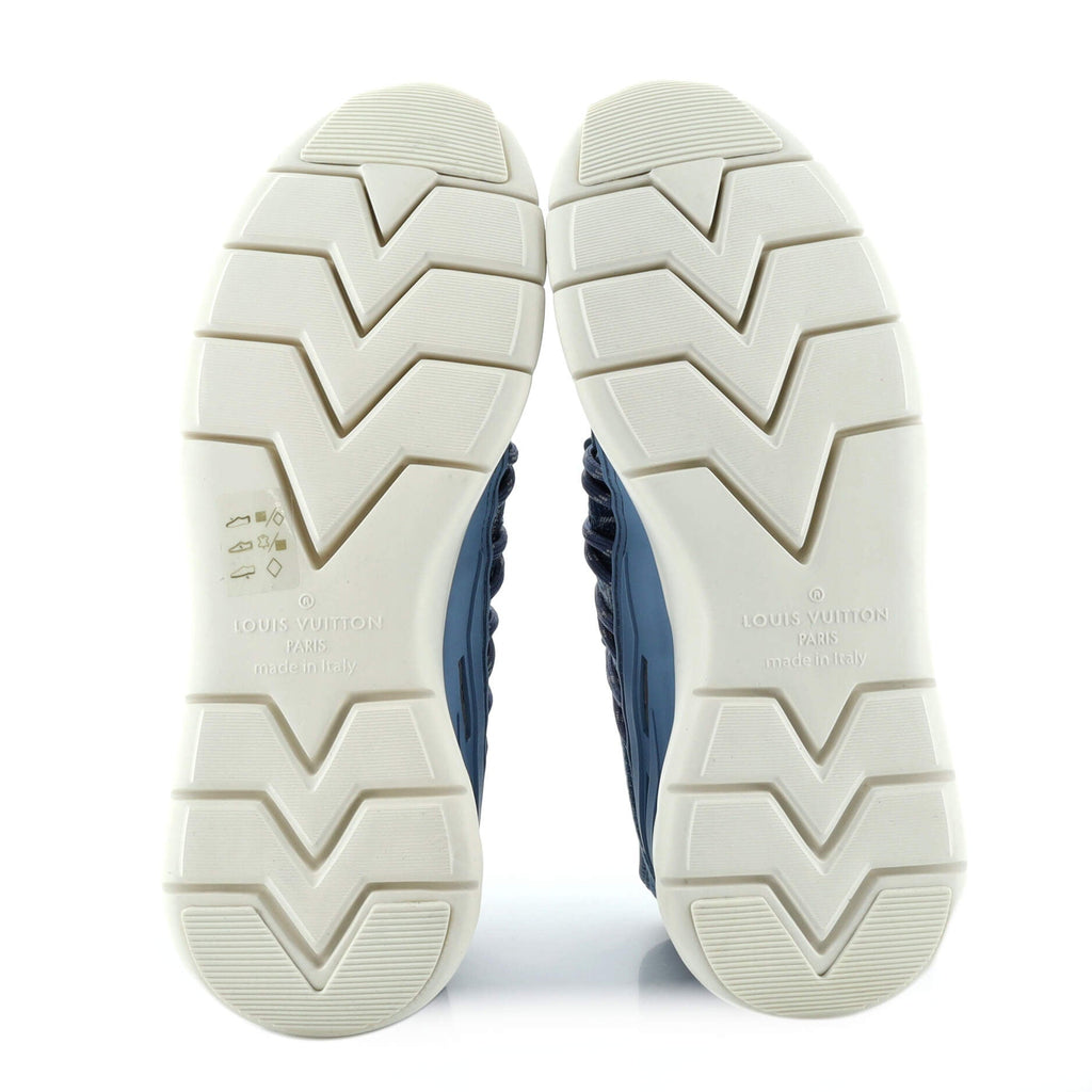 Men's Fastlane Sneakers Monogram Denim and Rubber
