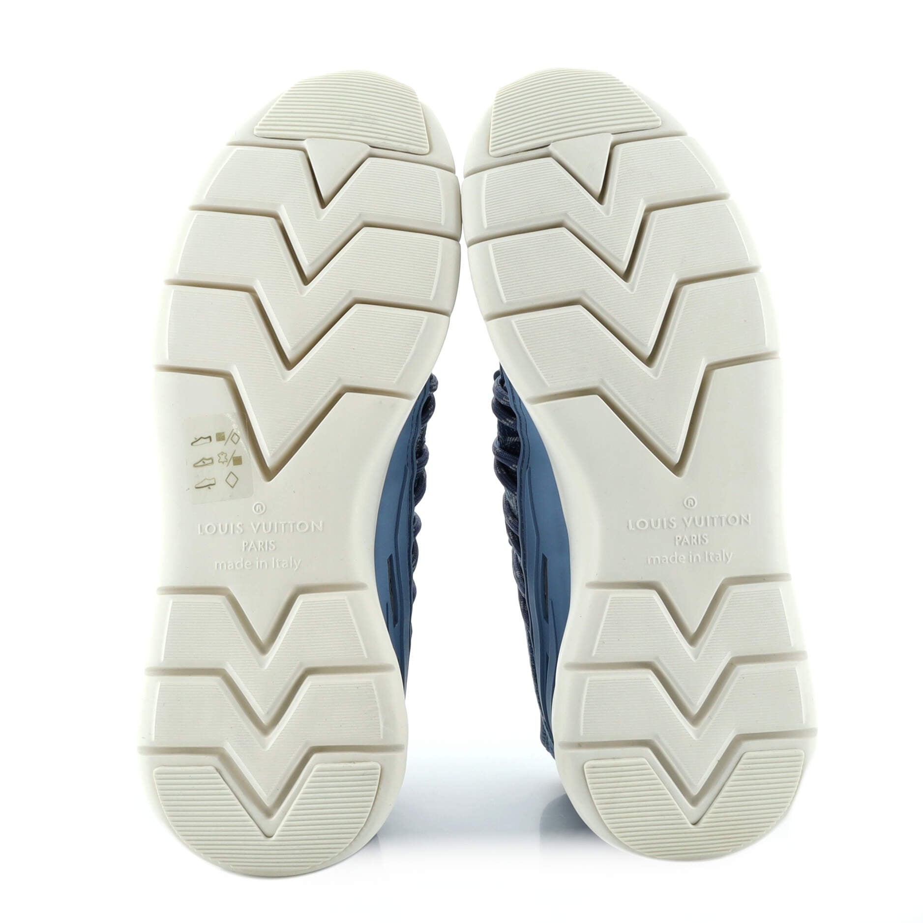 Men's Fastlane Sneakers Monogram Denim and Rubber