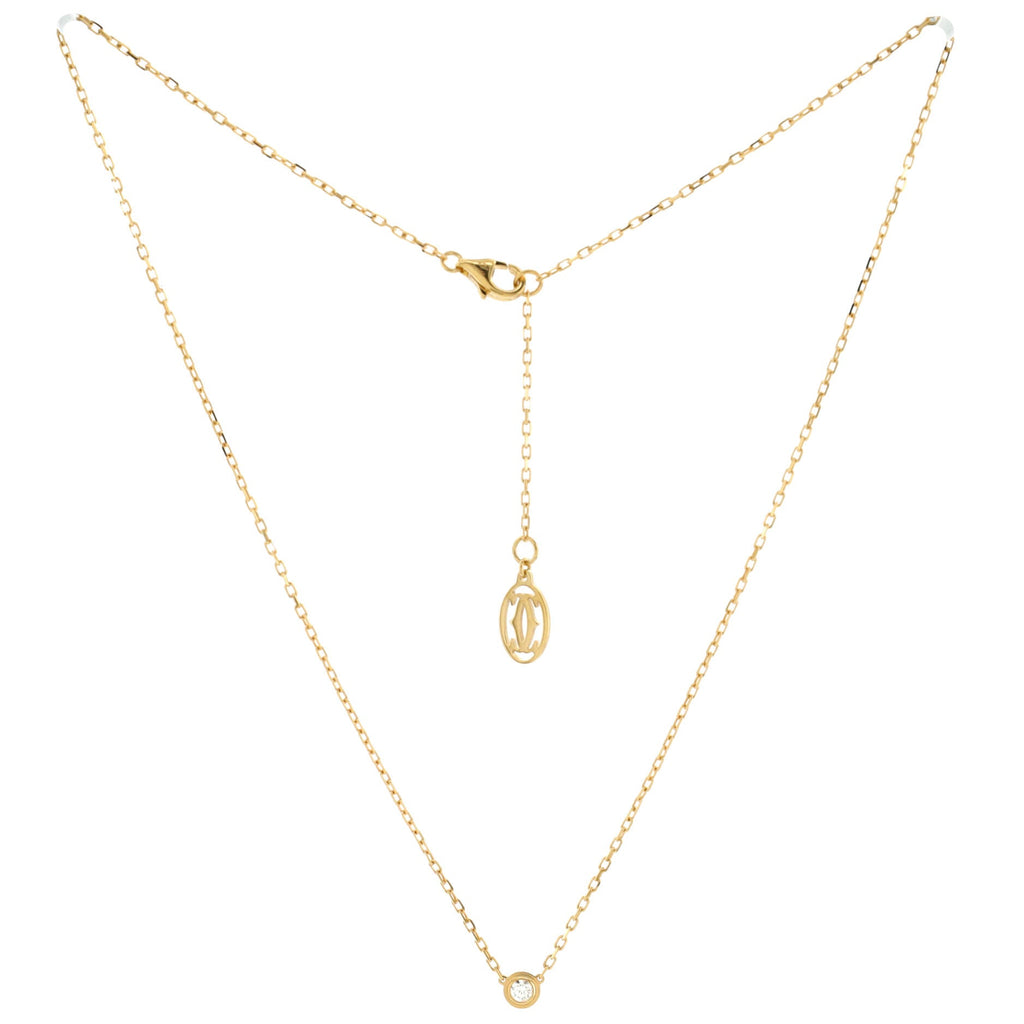 Cartier D'Amour Pendant Necklace 18K Yellow Gold and Diamond Small