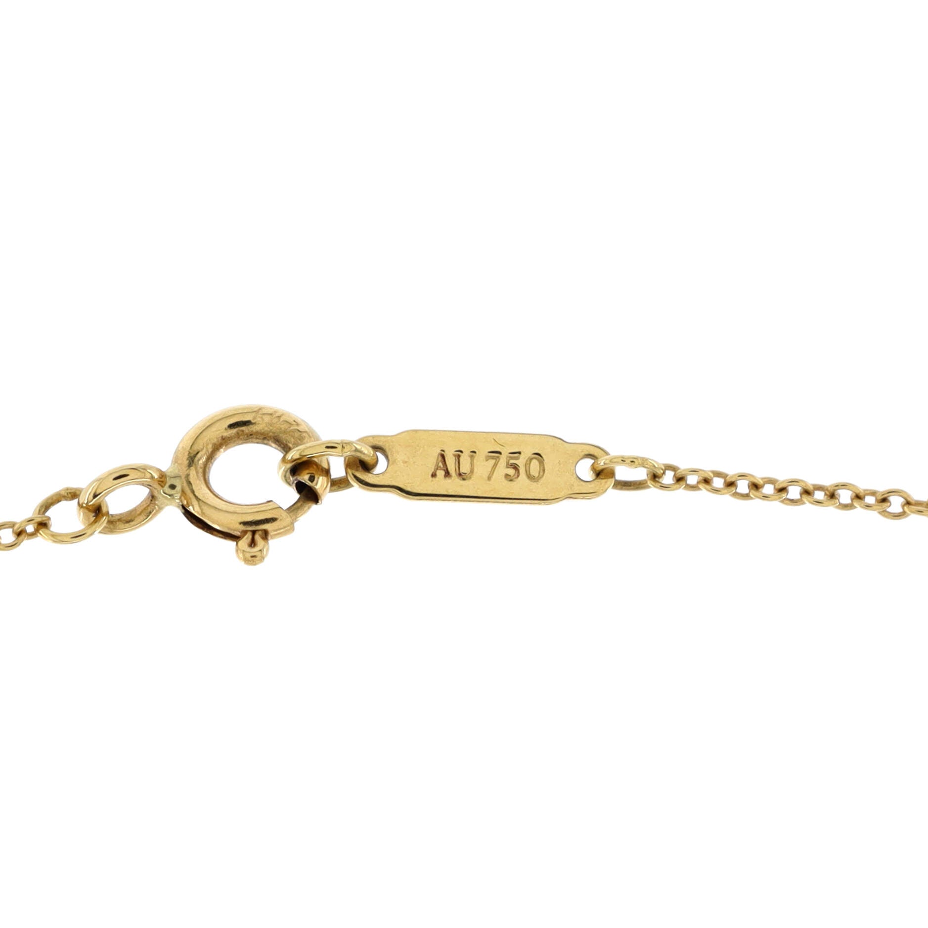 Schlumberger Ladybug Necklace 18K Yellow Gold with Diamonds and Garnets