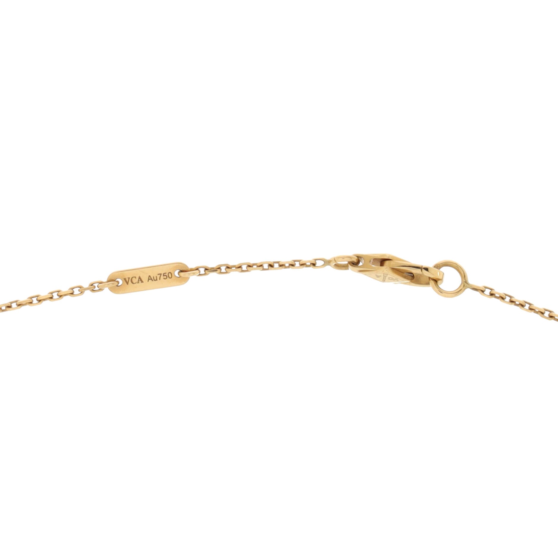 Sweet Alhambra Butterfly Pendant Necklace 18K Yellow Gold and Mother of Pearl
