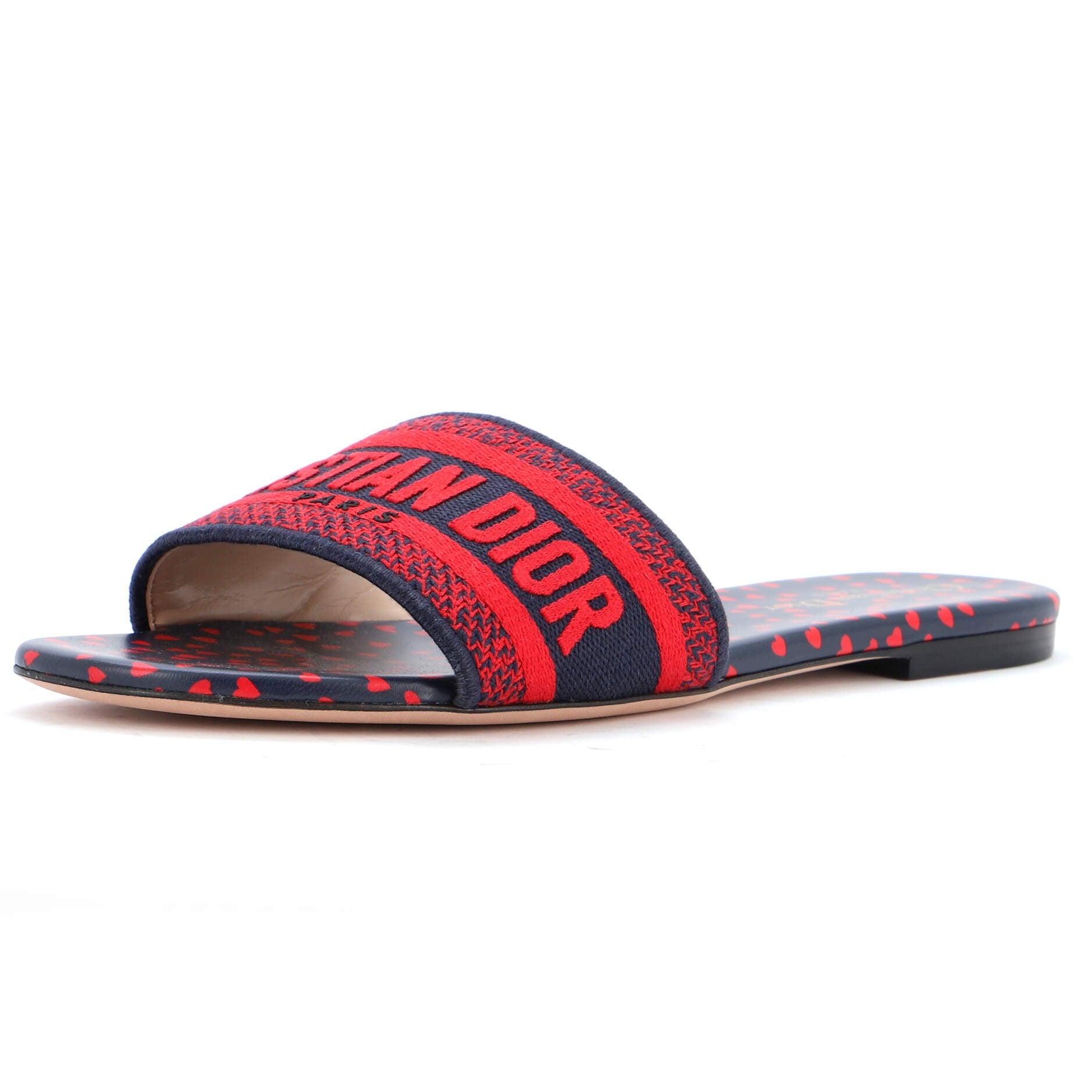 Women's Dway Flat Sandals Embroidered Canvas