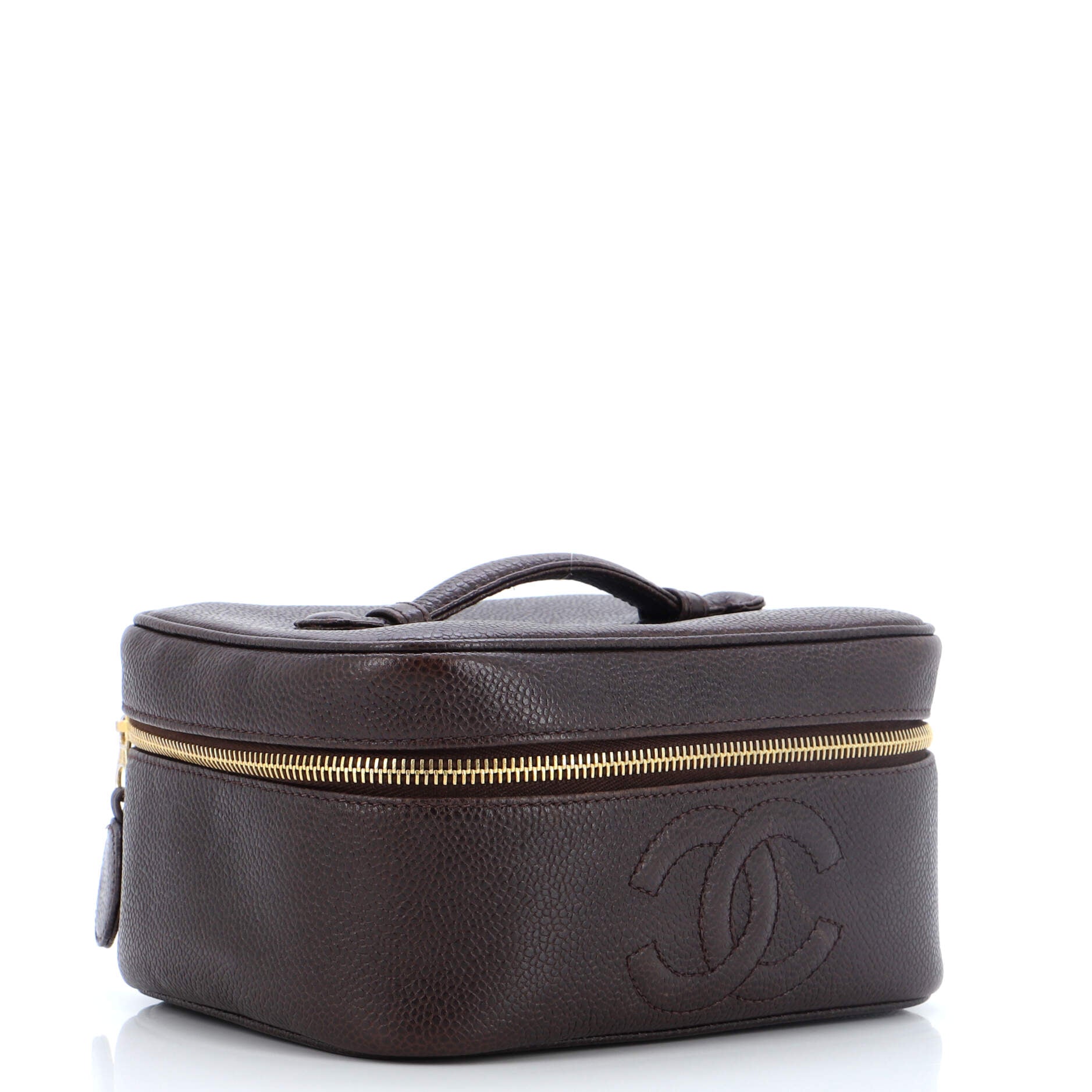 Vintage Timeless Cosmetic Case Caviar Medium