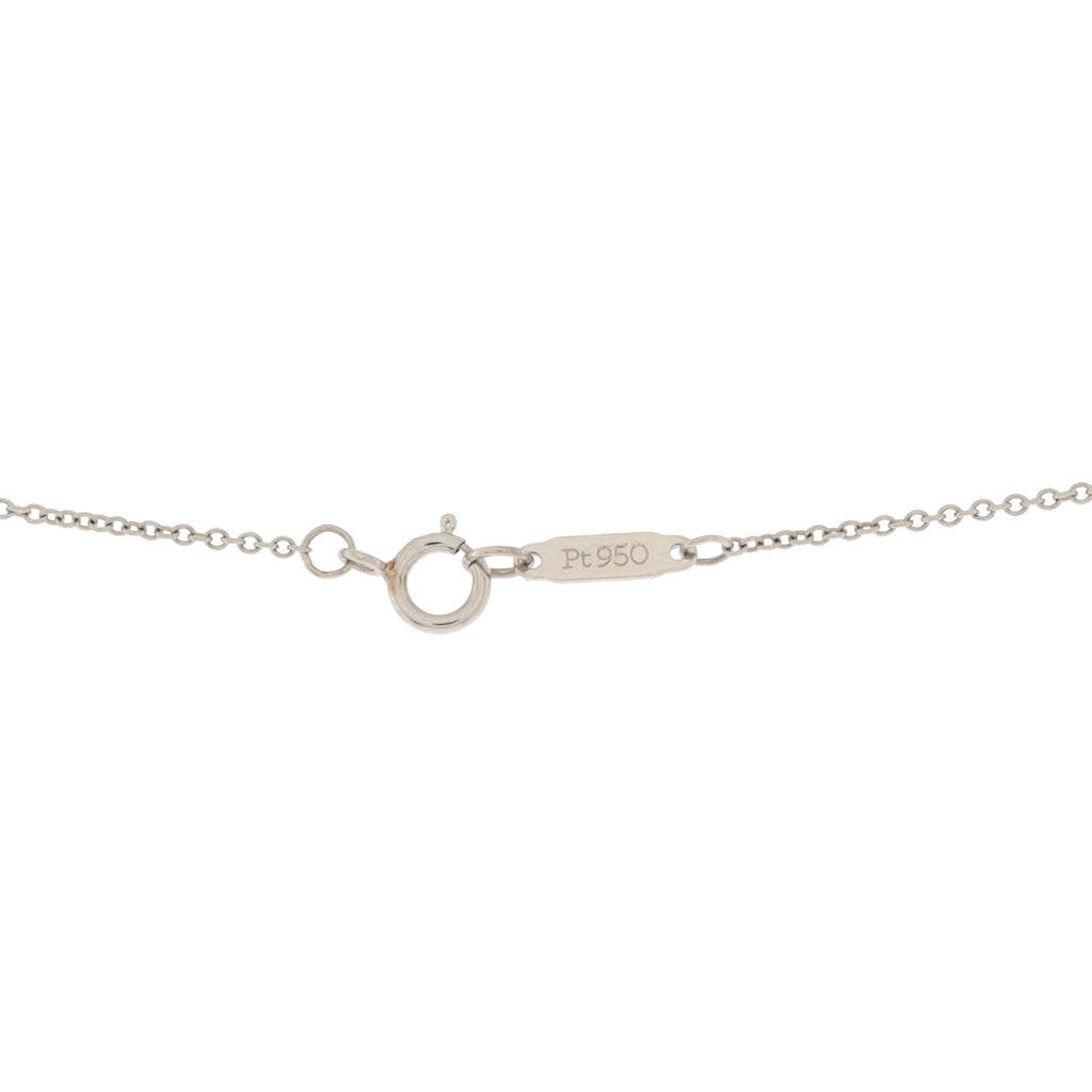 Paper Flowers Firefly Pendant Necklace Platinum with Diamonds and Aquamarine Small