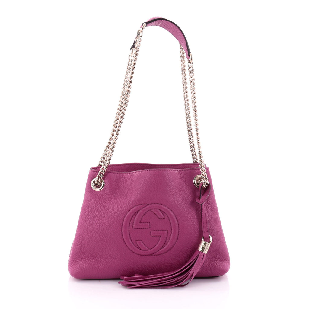 Soho Chain Strap Shoulder Bag Leather Mini