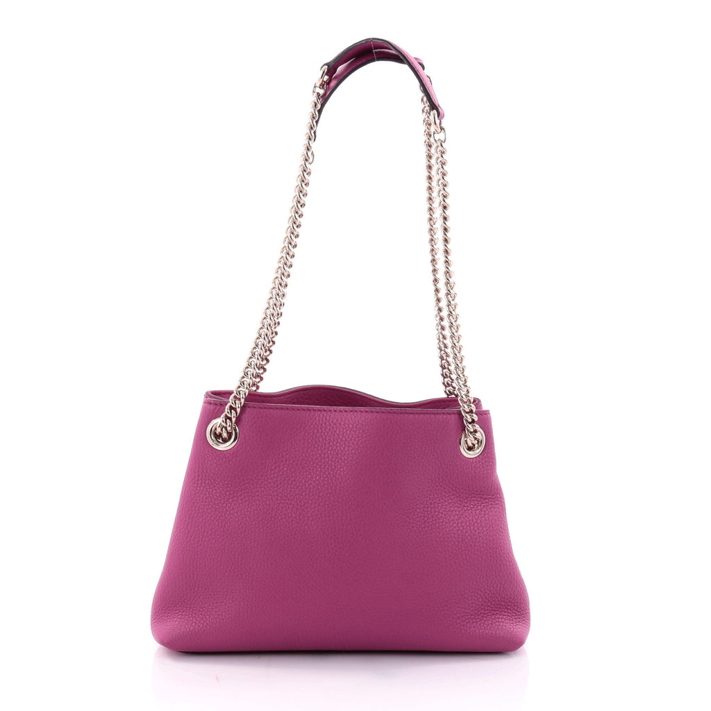 Soho Chain Strap Shoulder Bag Leather Mini