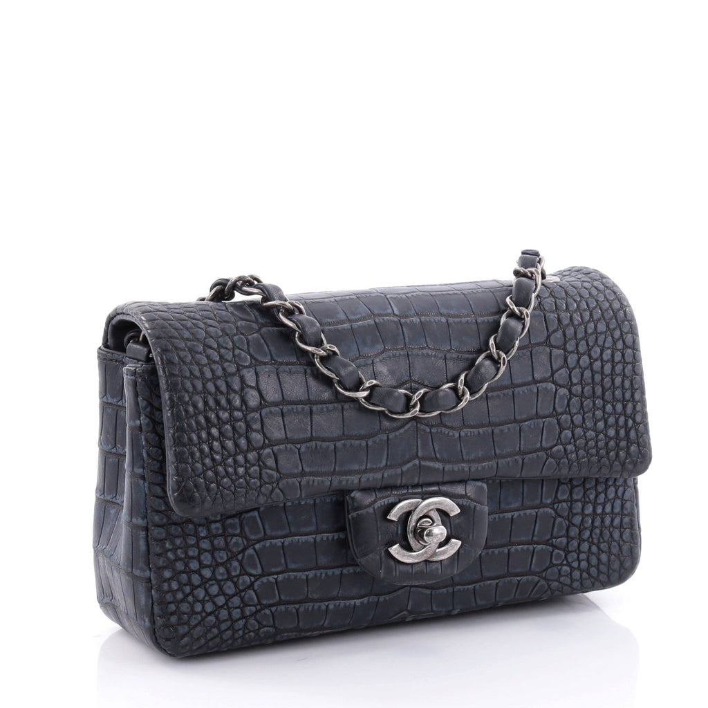 Classic Single Flap Bag Alligator Mini