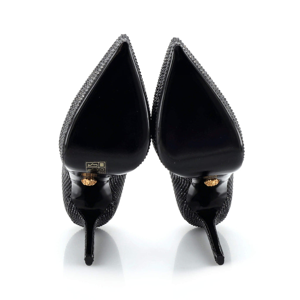 Women's Virtus Platform Pumps Crystal Embellished Leather 140