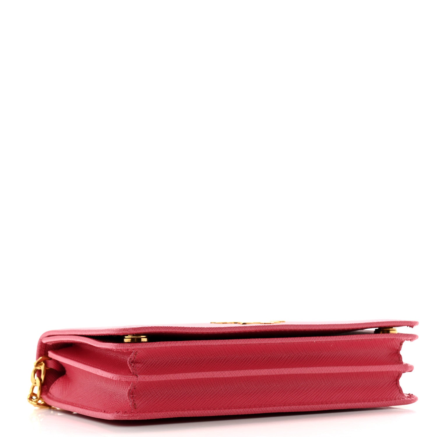 Saffiano Lux Chain Wallet Peonia