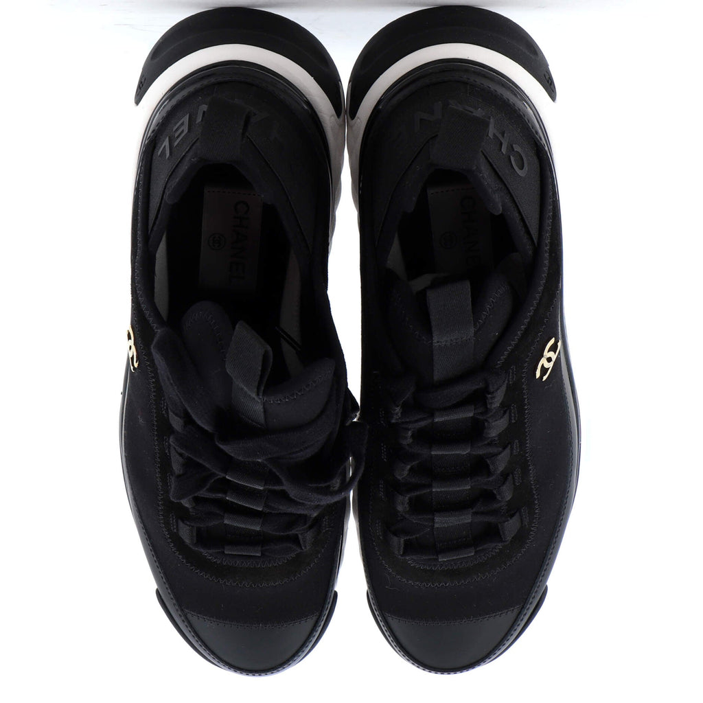 Women's CC Cap Toe Logo Sneakers Suede and Mixed Fibers