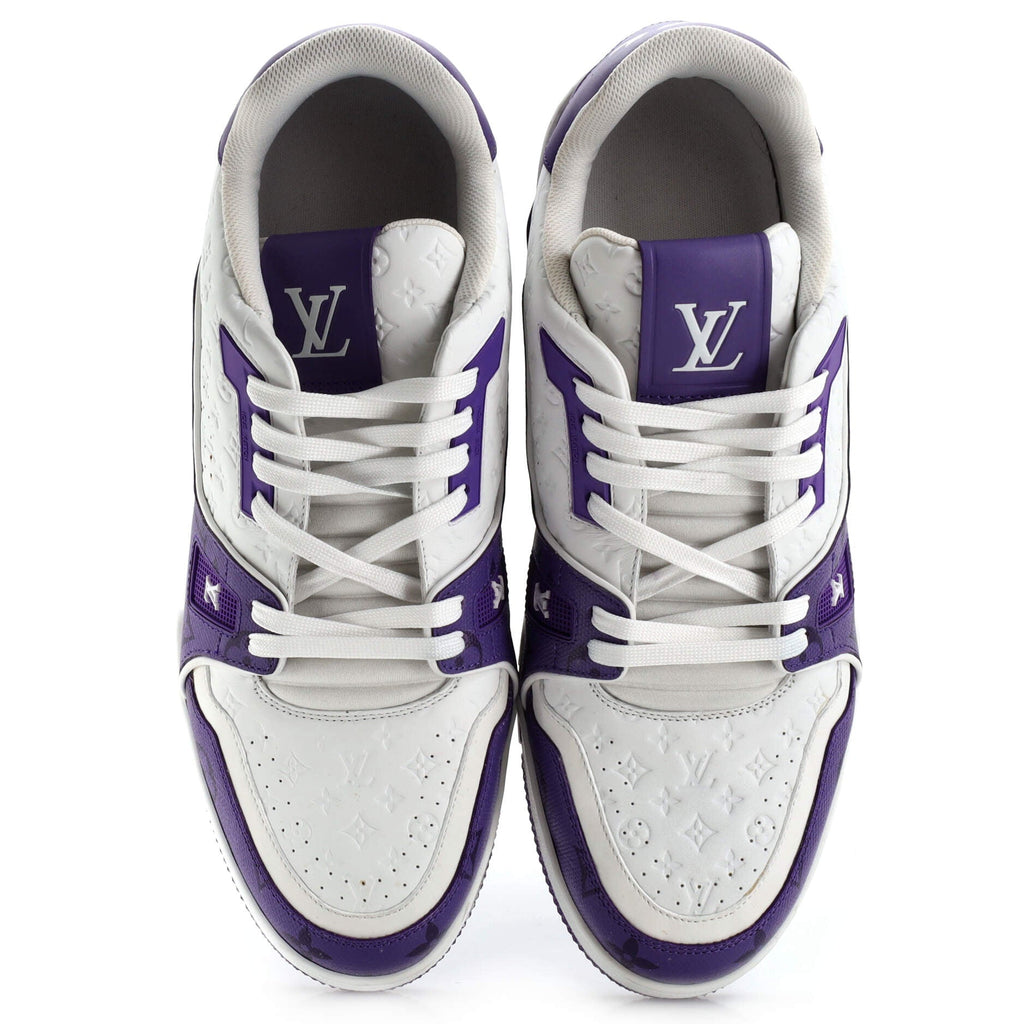 Men's LV Trainer Sneakers Monogram Taigarama and Leather