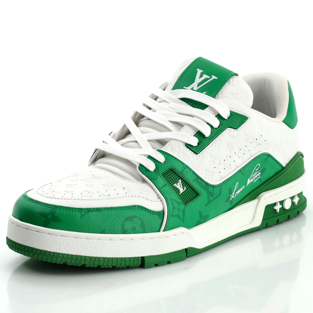 Men's LV Trainer Sneakers Monogram Taigarama and Leather