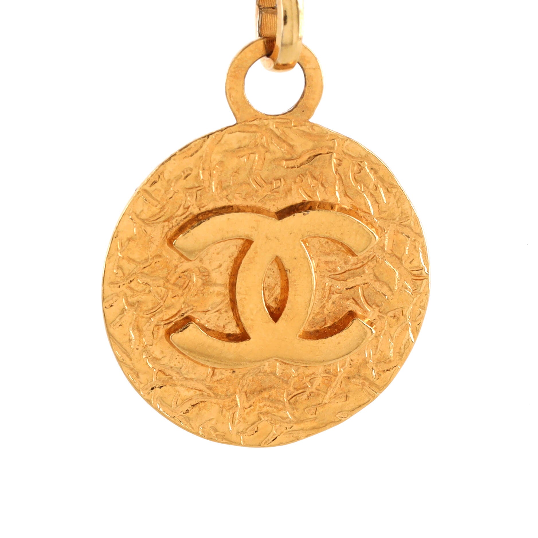 Vintage Medallion Chain Belt Metal and Leather 95