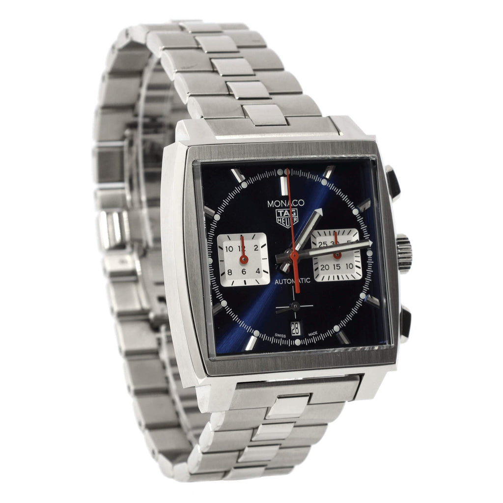 Monaco Calibre Heuer 02 Chronograph Automatic Watch Stainless Steel 39