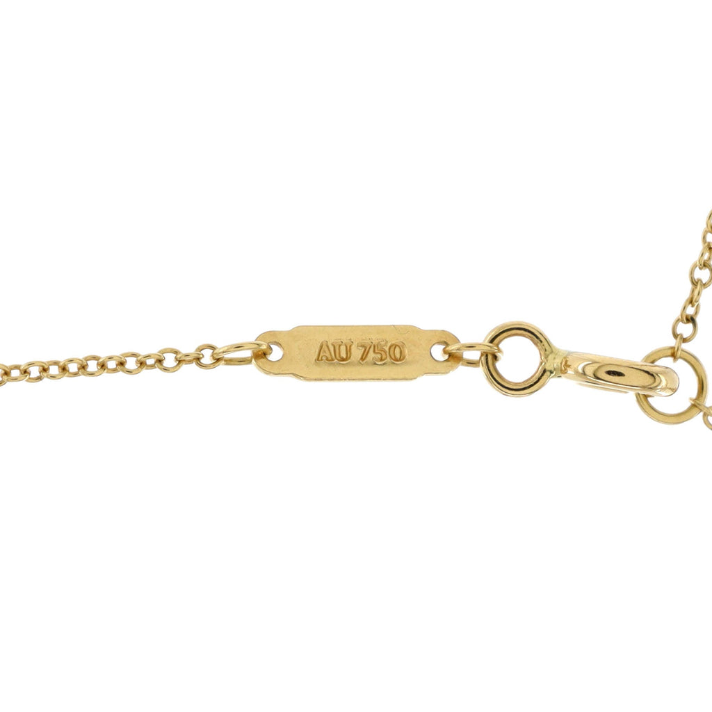 T Smile Pendant Necklace 18K Yellow Gold Small