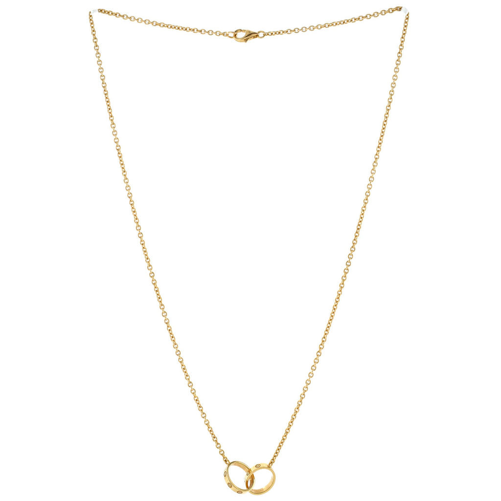 Love Interlocking Necklace 18K Yellow Gold